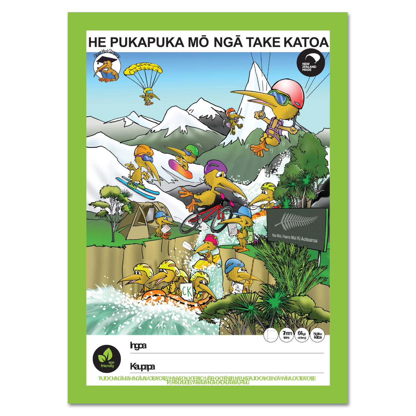 Clever Kiwi A4 He Pukapuka Mo Nga Take Katoa All Purpose Book Ruled 7mm