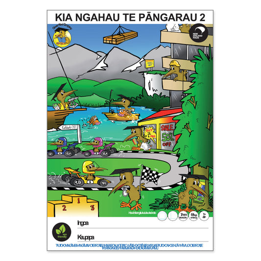 Clever Kiwi A4 Kia Ngahau Te Pangarau 2 Maths Exercise Book Quad 7mm