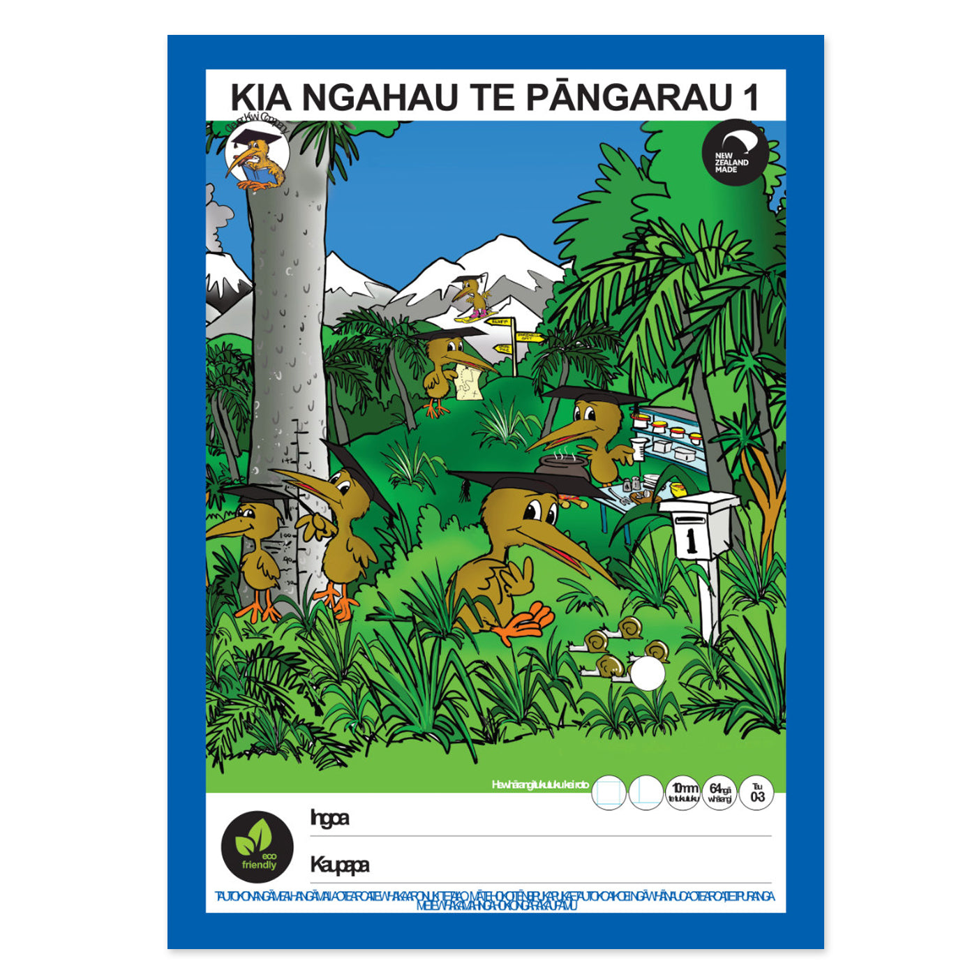 Clever Kiwi Kia Ngahau Te Pangarau 1 Maths Exercise Book Quad 10mm