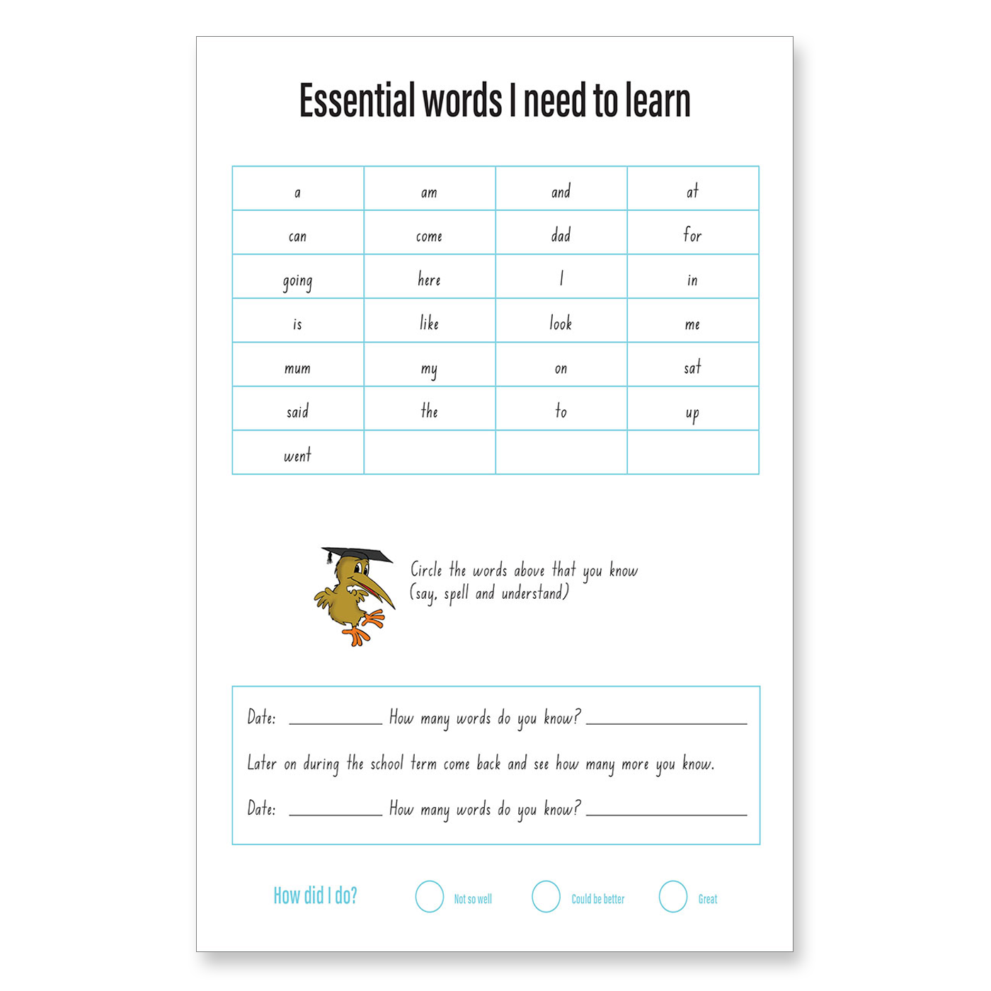 Clever Kiwi My Writing Book 12mm