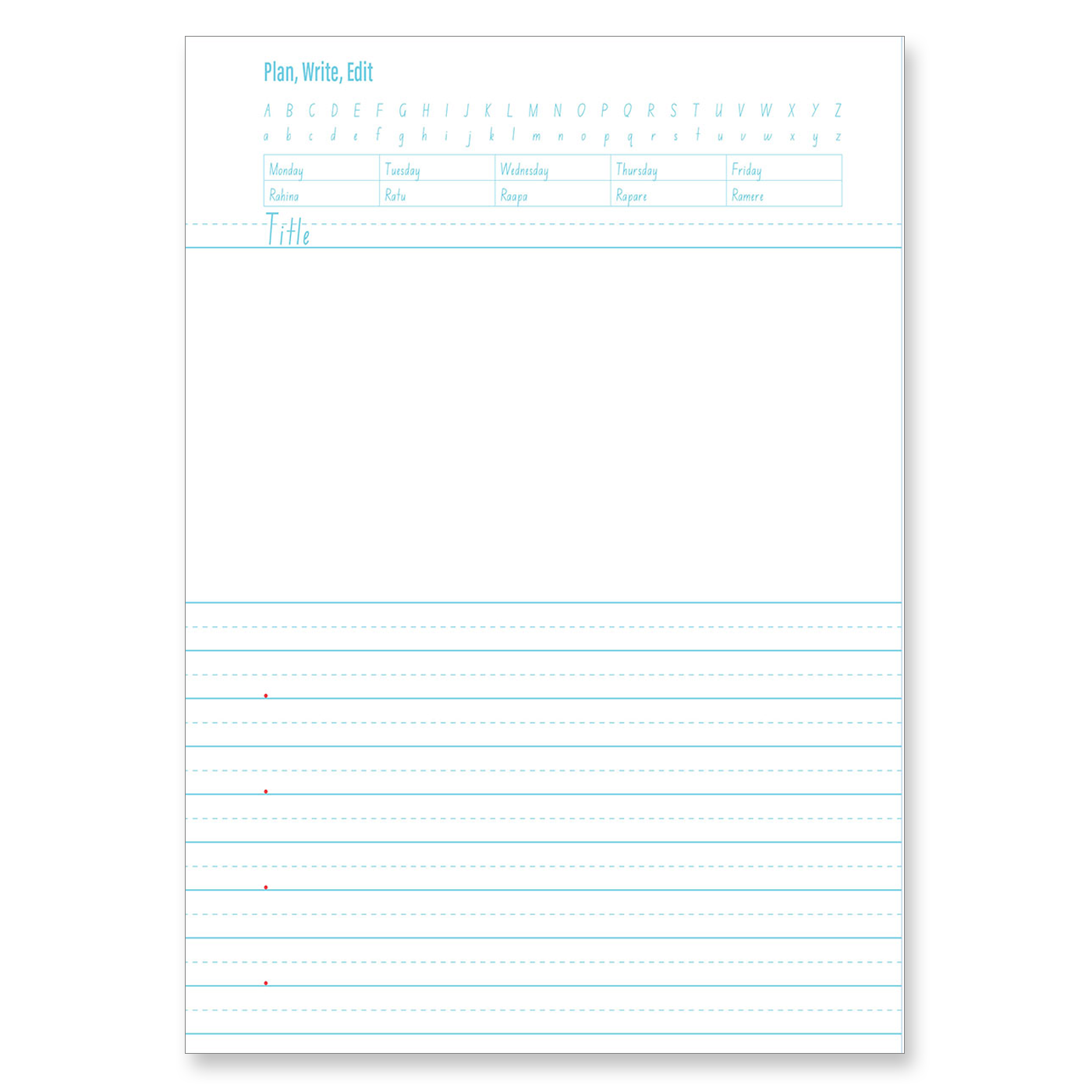 Clever Kiwi My Writing Book 12mm - Plan, Write, Edit