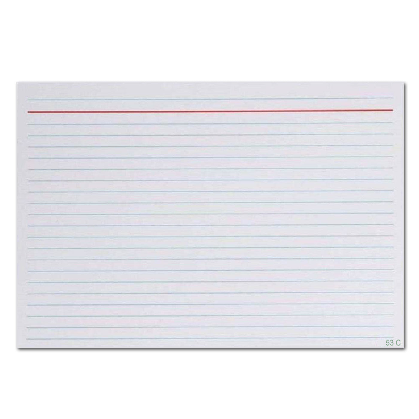 Collins System Cards Ruled 6mm 127 x 76 mm White Pack 100