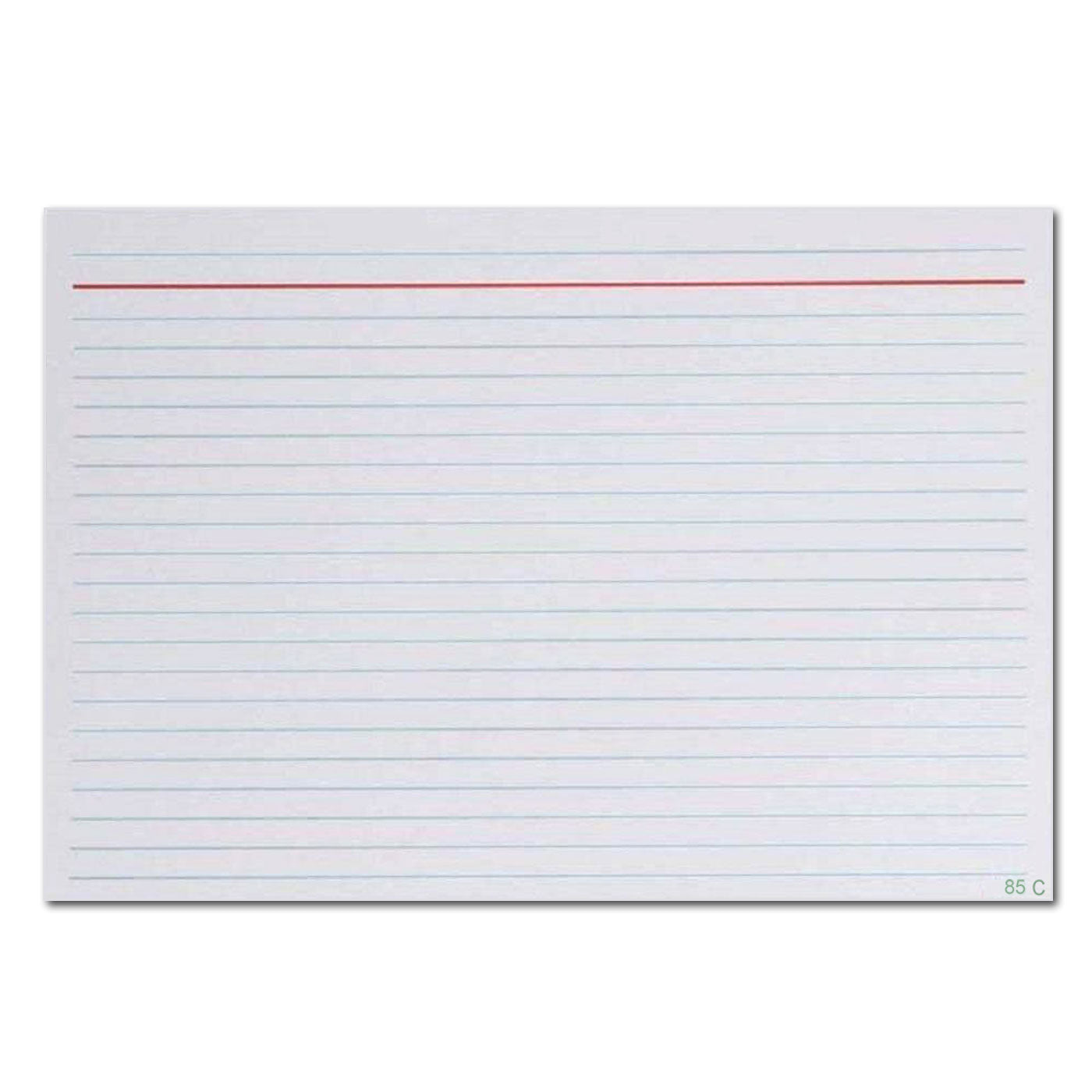 Collins System Cards Ruled 6mm 200 x 127mm White Pack 100