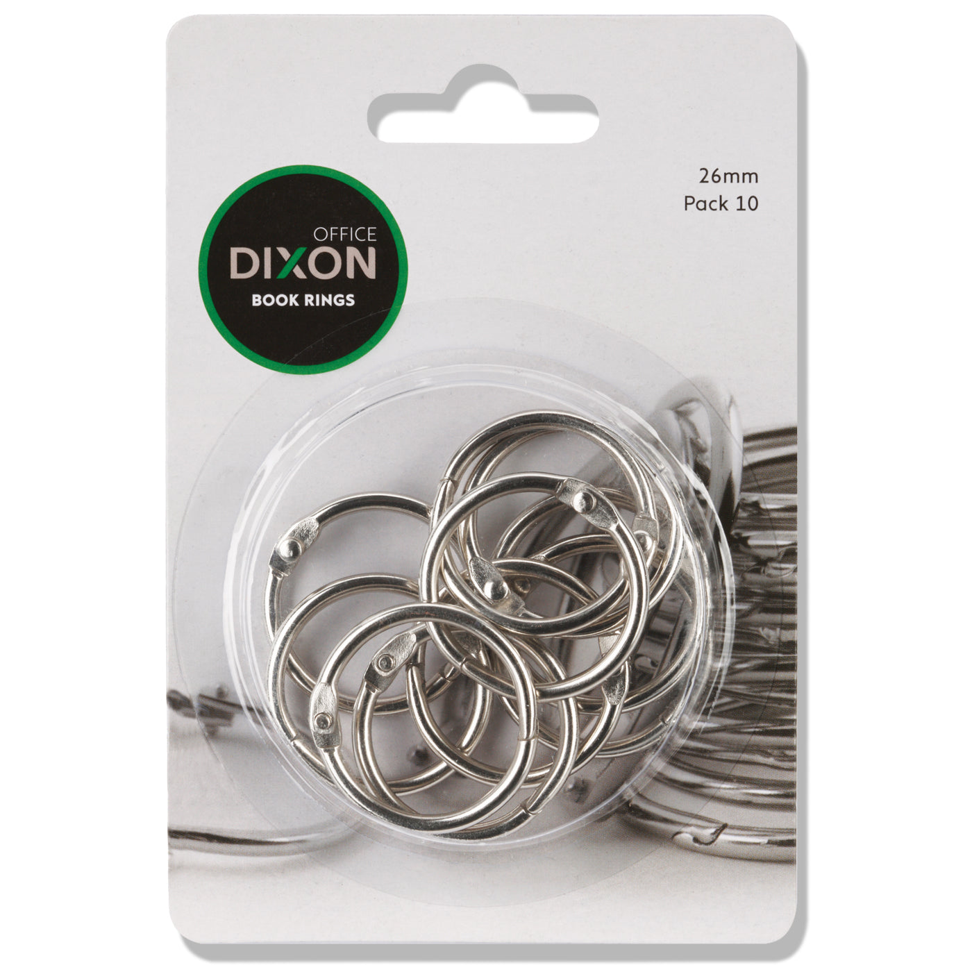 Dixon Book Rings 26 mm Pack of 10 - School Depot NZ
