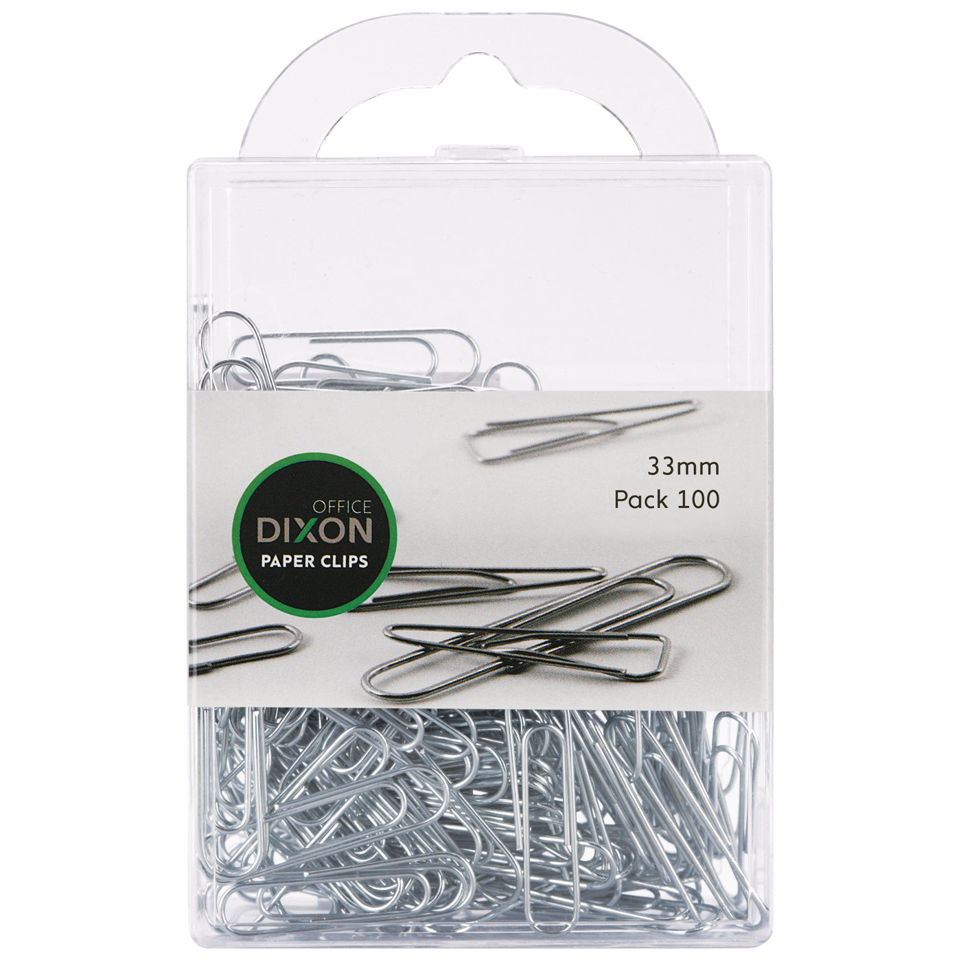 Dixon Paper Clips Round 33mm Pack 100 - School Depot