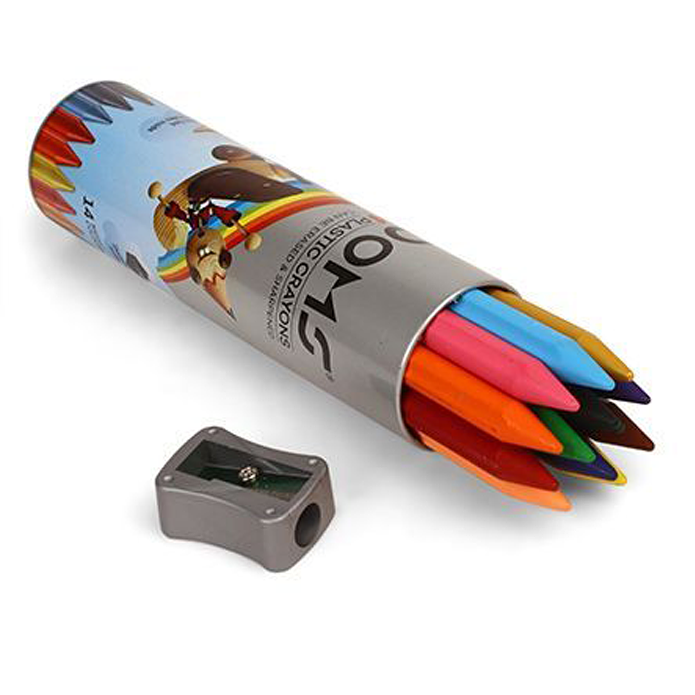 Doms Plastic Crayons Erasable Tube of 12 Shades