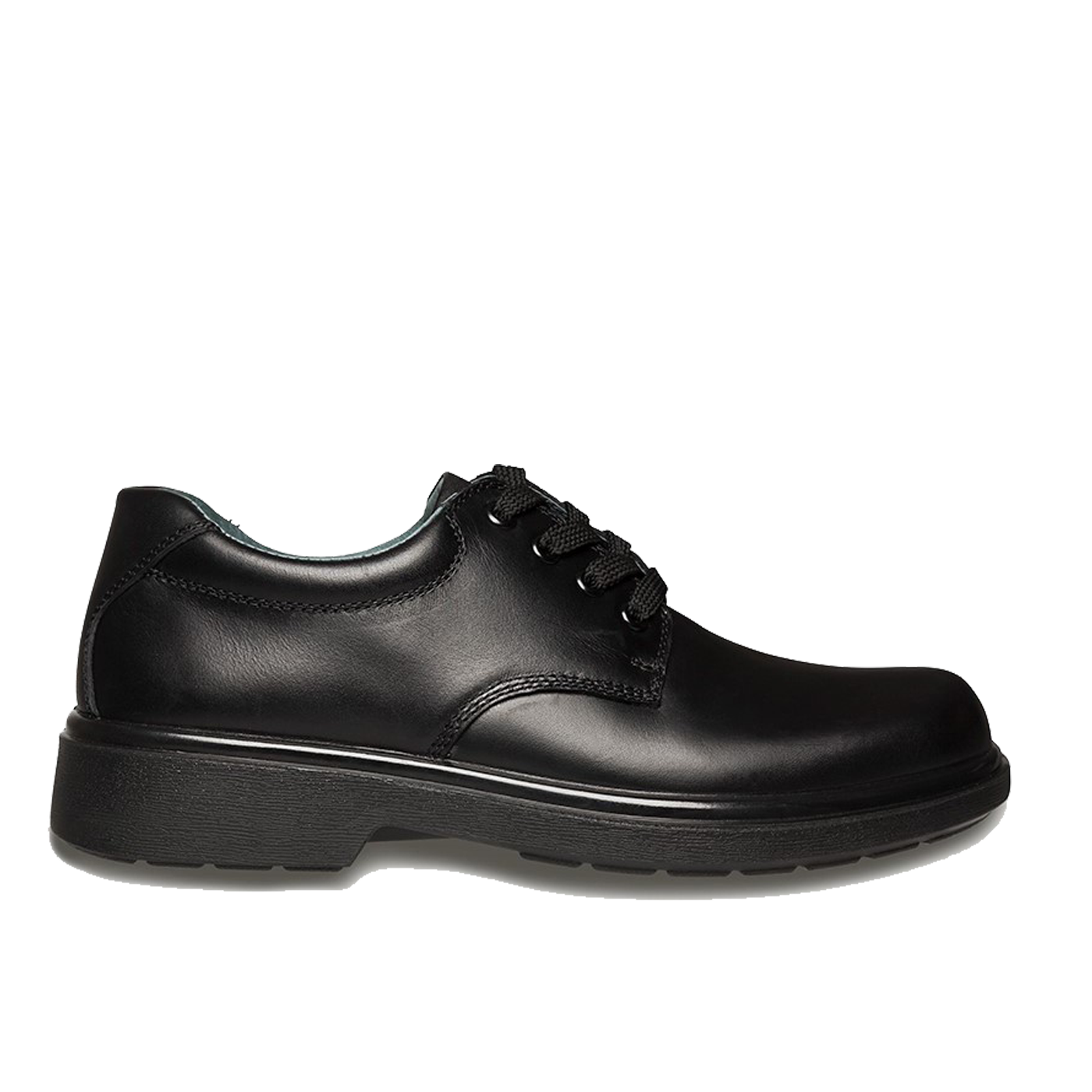 Clarks Leather School Shoes Black Daytona Senior