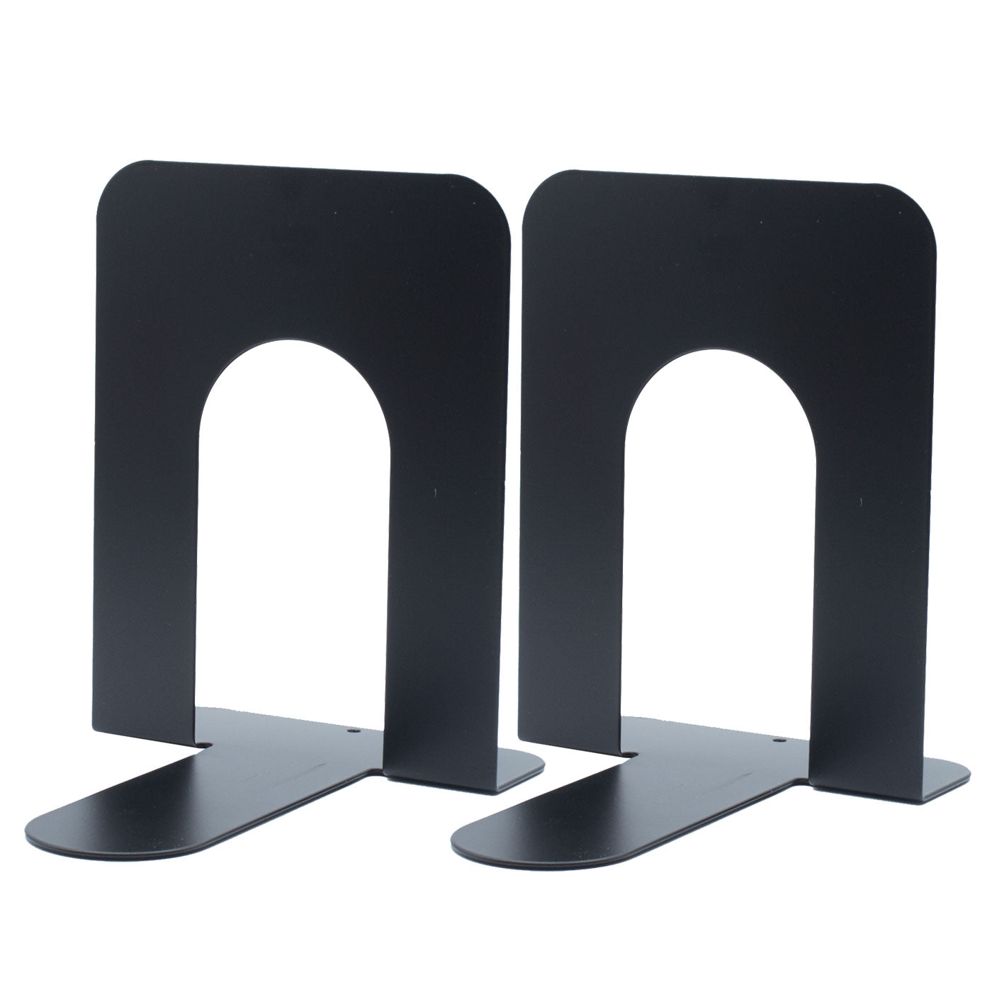 Deli Metal Bookends Stand Black 125 x 160mm Set of 2