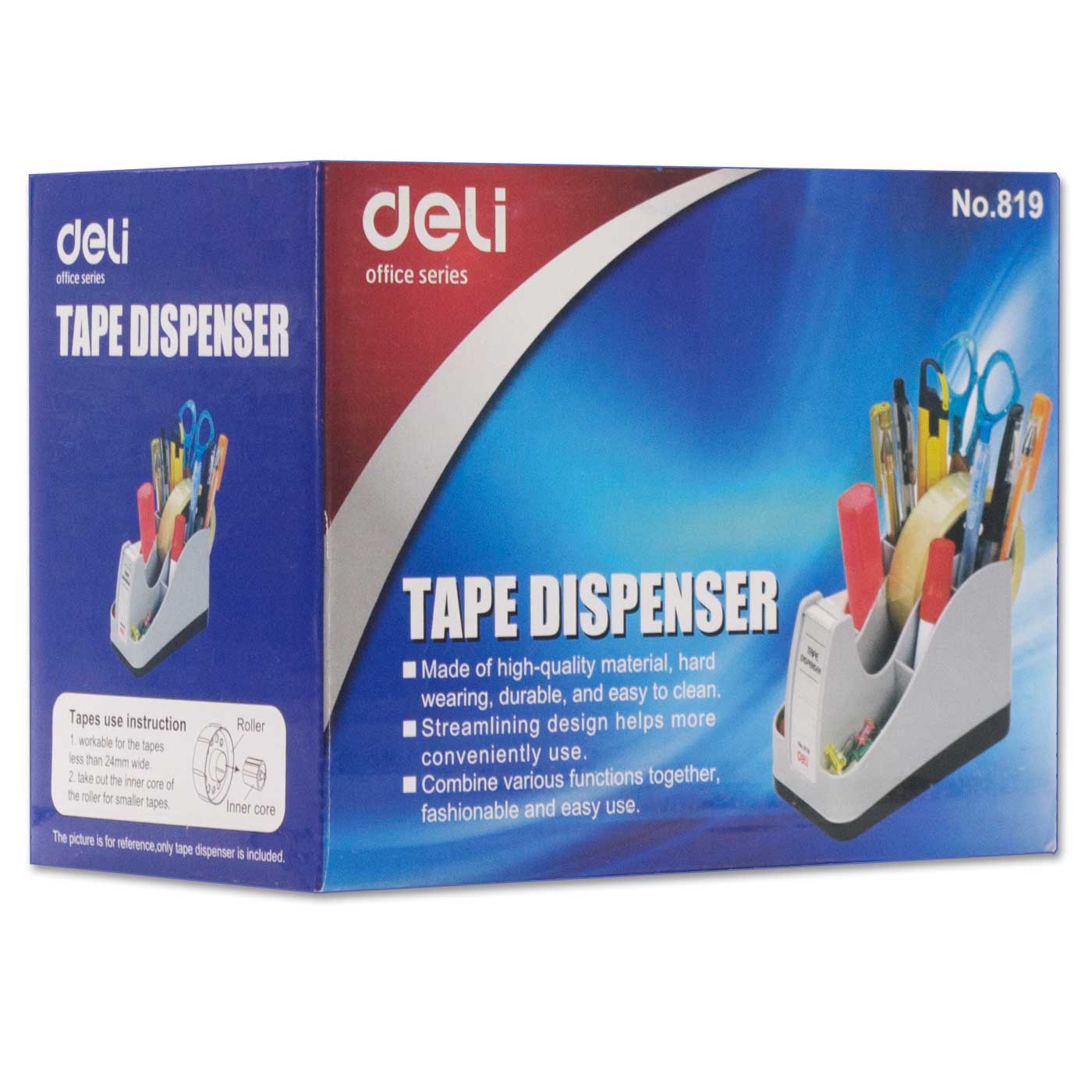 Deli Tape Dispenser with Storage Office Suite Grey
