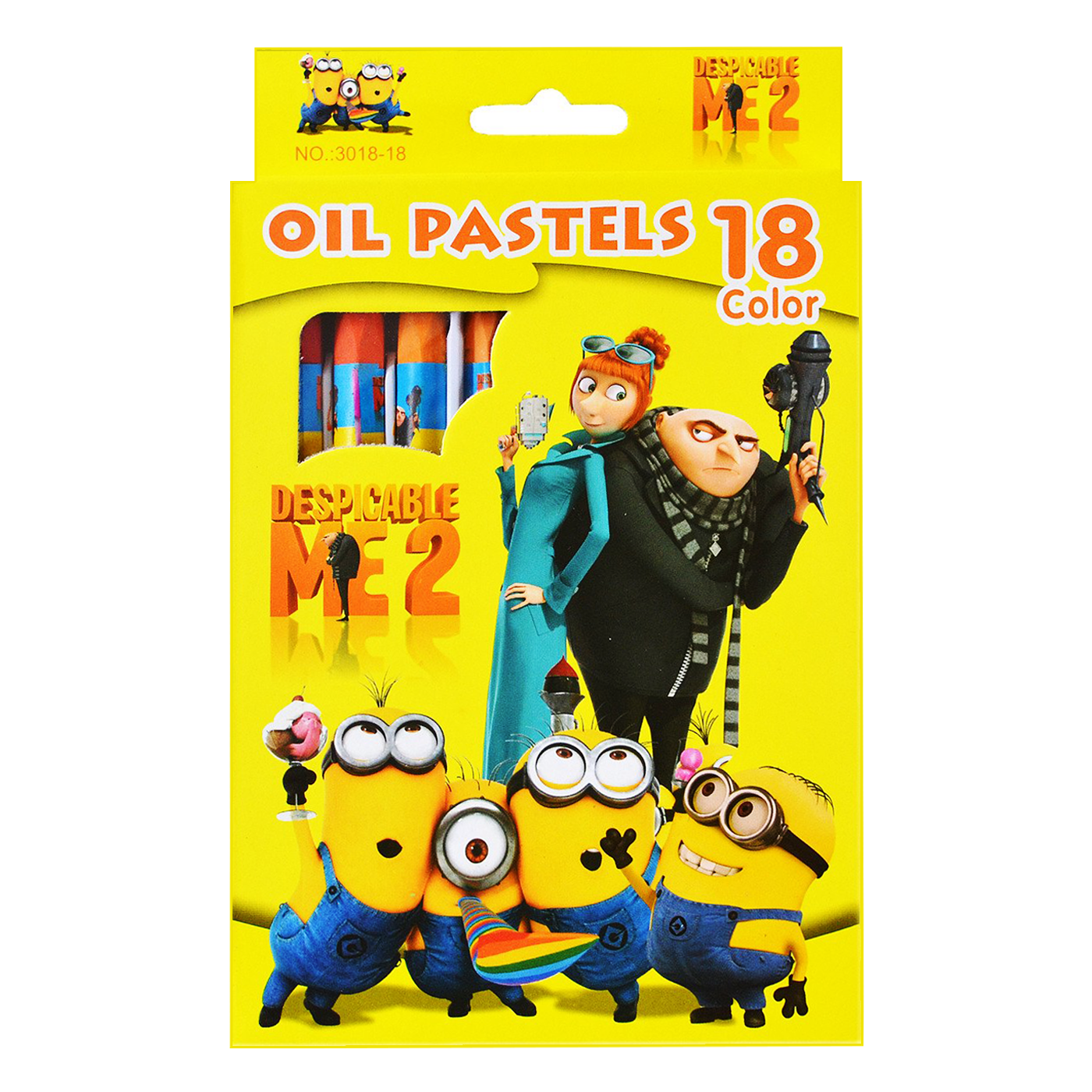Despicable Me Oil Pastels Hexagonal 18 Shades
