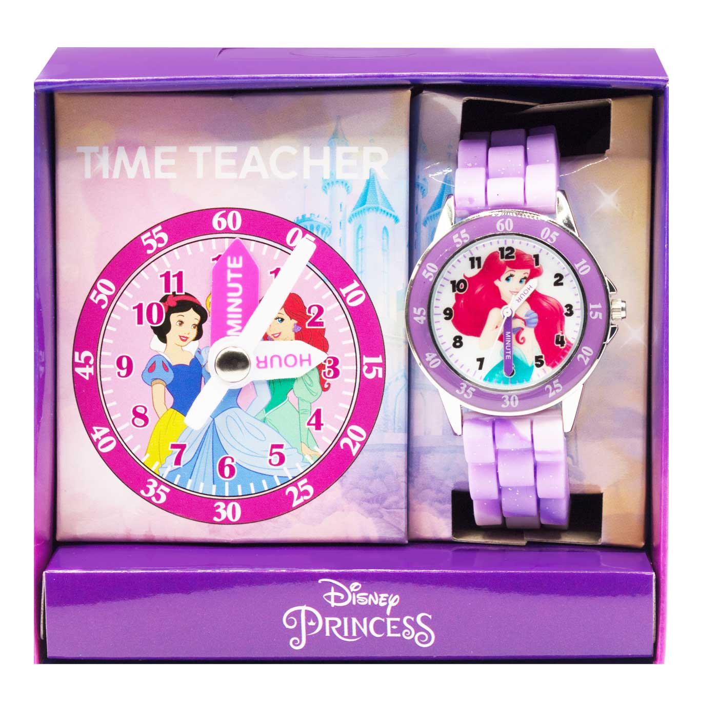 Disney Princess Ariel Time Teacher Watch Purple – School Depot NZ