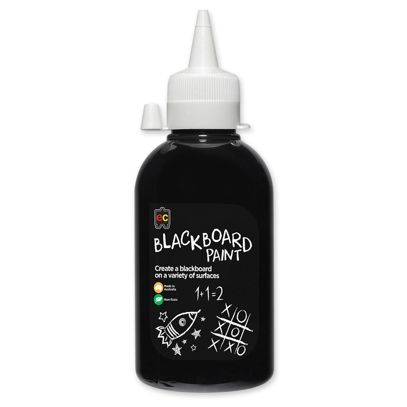 EC Blackboard Paint 250ml Black Suitable for Creating Blackboard on a Variety of Surfaces.