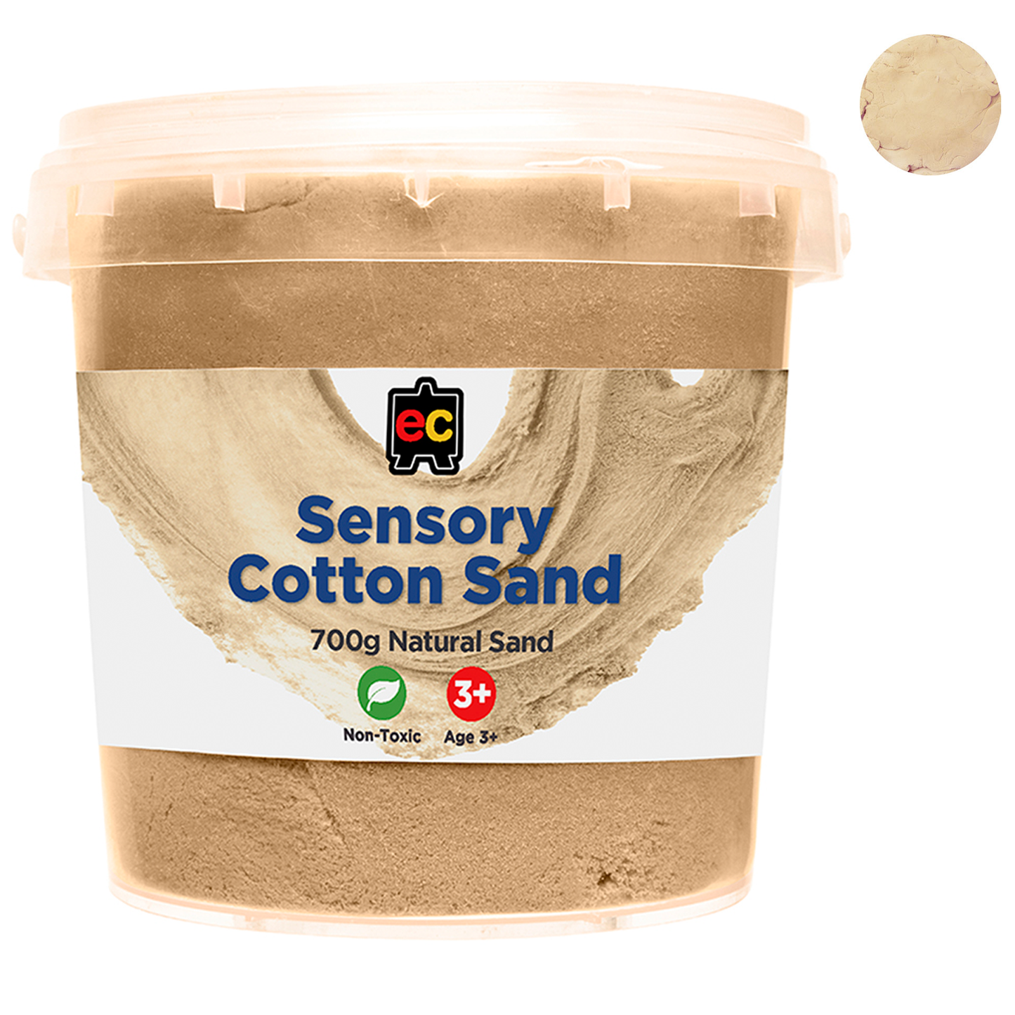EC Sensory Magic Cotton Sand 700gm Tub Natural