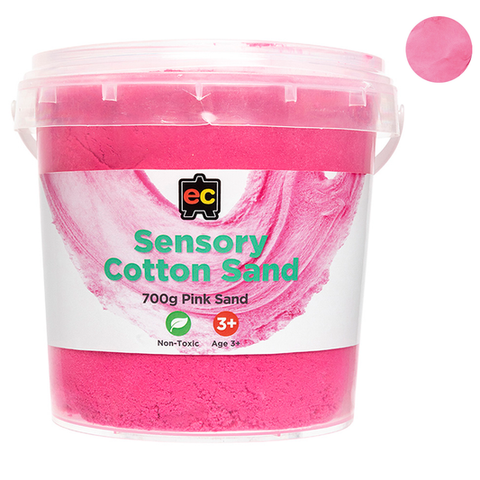 EC Sensory Magic Cotton Sand 700gm Tub Pink