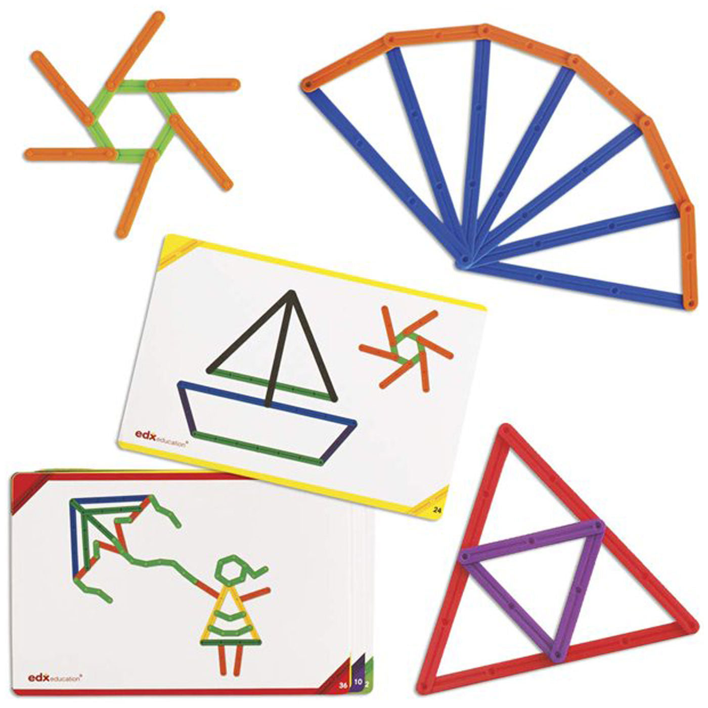 EDX Geostix Math Activity Set with 16 Cards