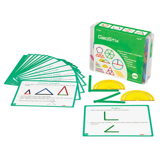 EDX Geostix Math Activity Set with 16 Cards