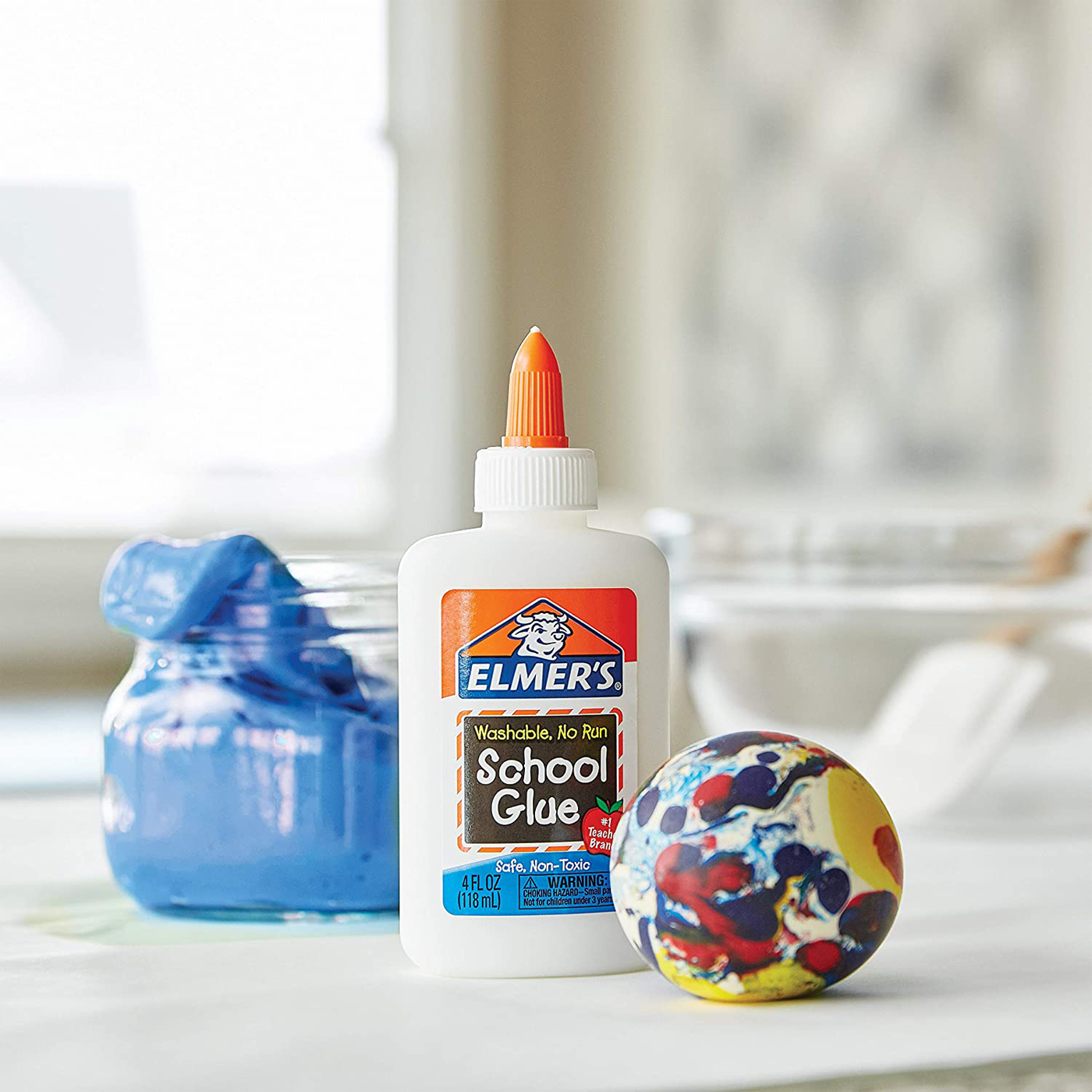 Elmer's White Glue Slime Making