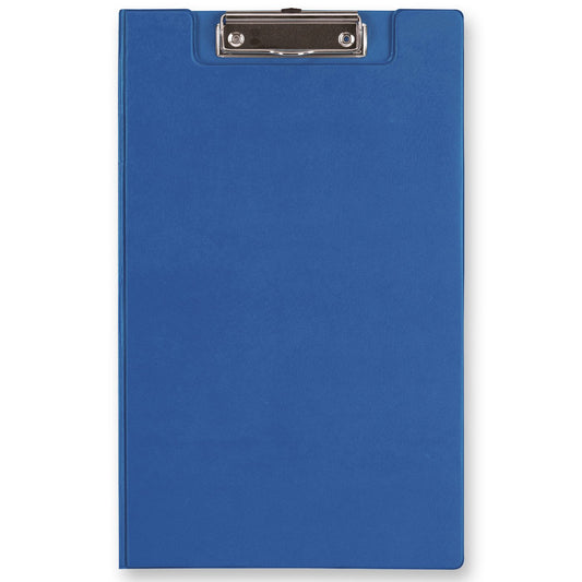 FM Clipboard with Flap Foolscap Blue
