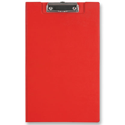 FM Clipboard with Flap Foolscap Red