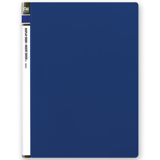 FM Clear File A4 60 Pocket Blue