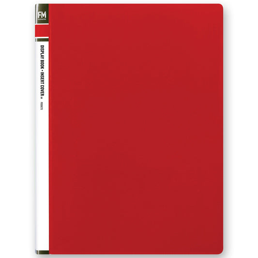 FM Display Book A4 10 Pocket Red