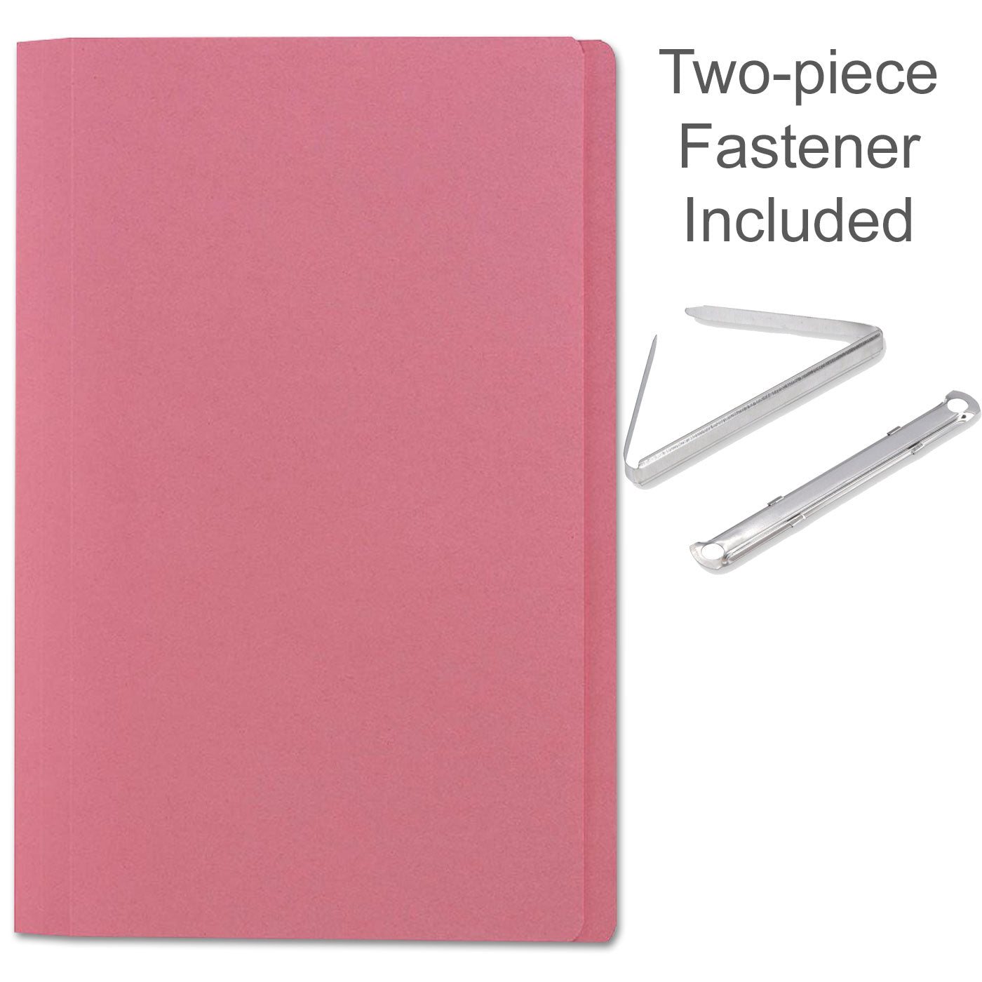 FM Manilla Folder Foolscap with Paper Fastener Pink