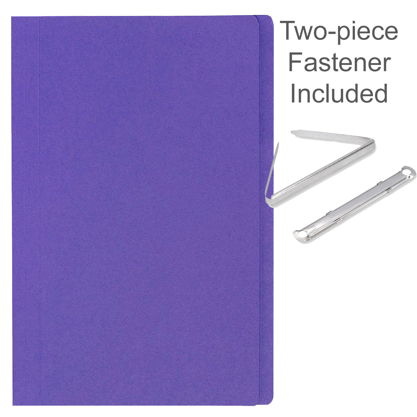 FM Manilla Folder Foolscap with Paper Fastener Purple