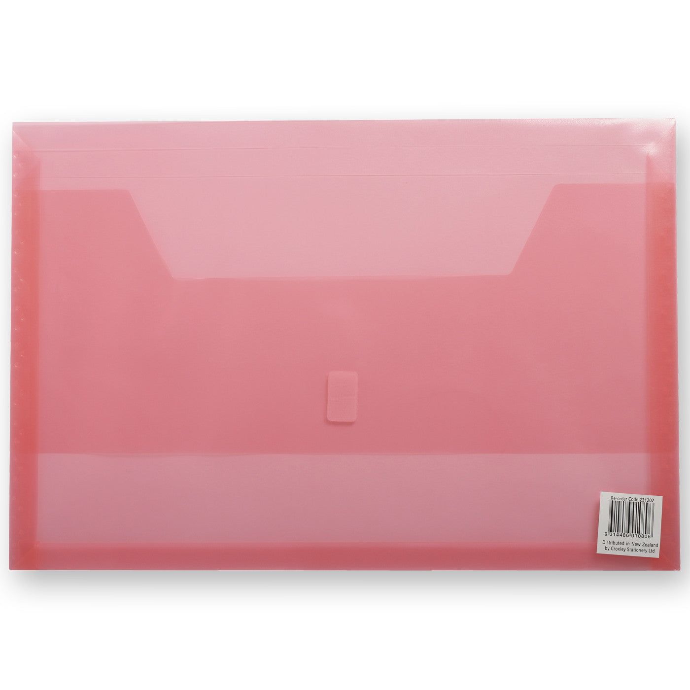 FM Polywally Document Wallet Transparent Red