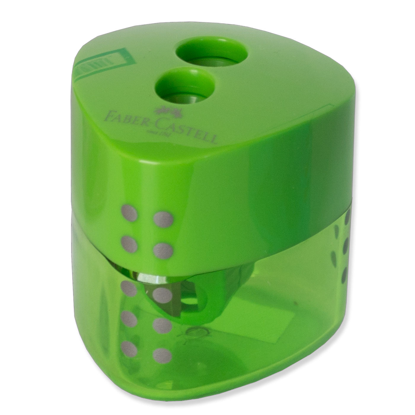 Faber-Castell Grip Pencil Sharpener 2-Hole Green
