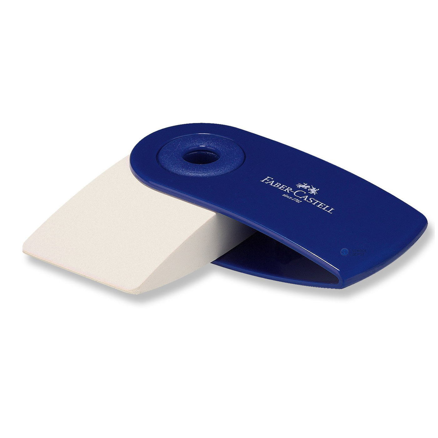 Faber-Castell Eraser with Protective Sleeve Blue