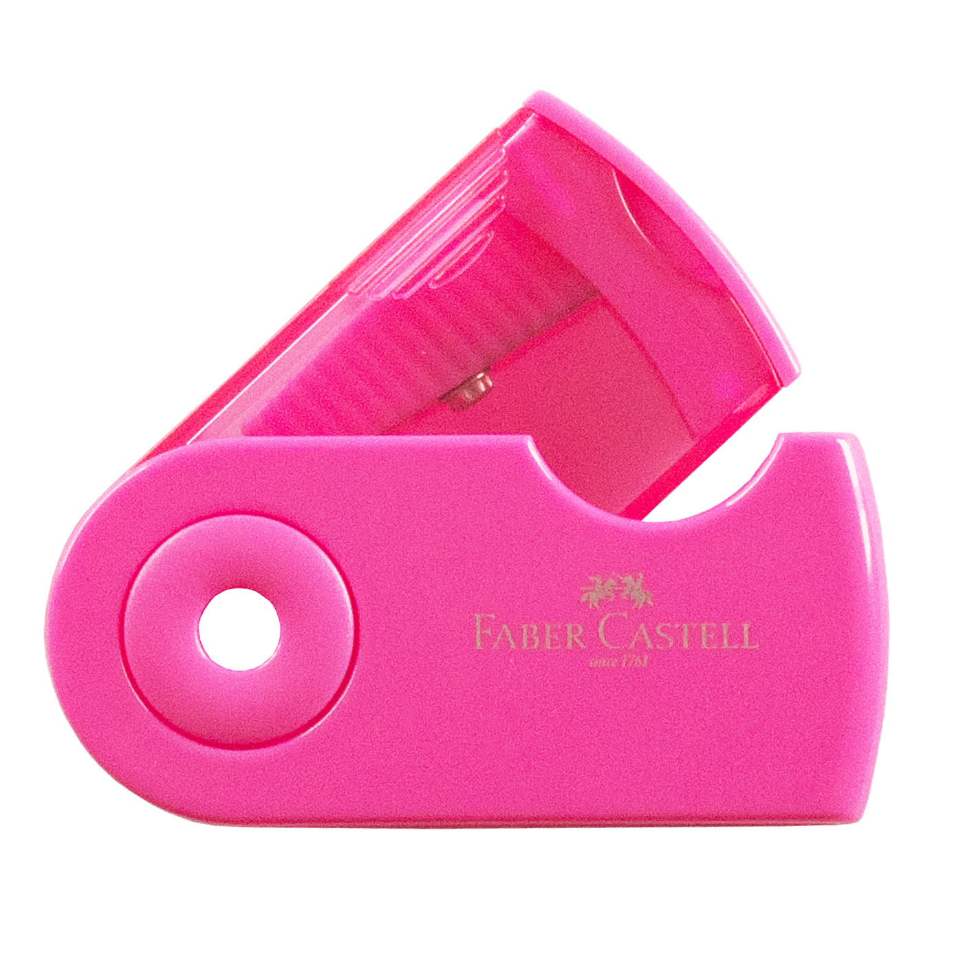 Faber-Castell Pencil Sharpener Fan Shape Single Hole Pink