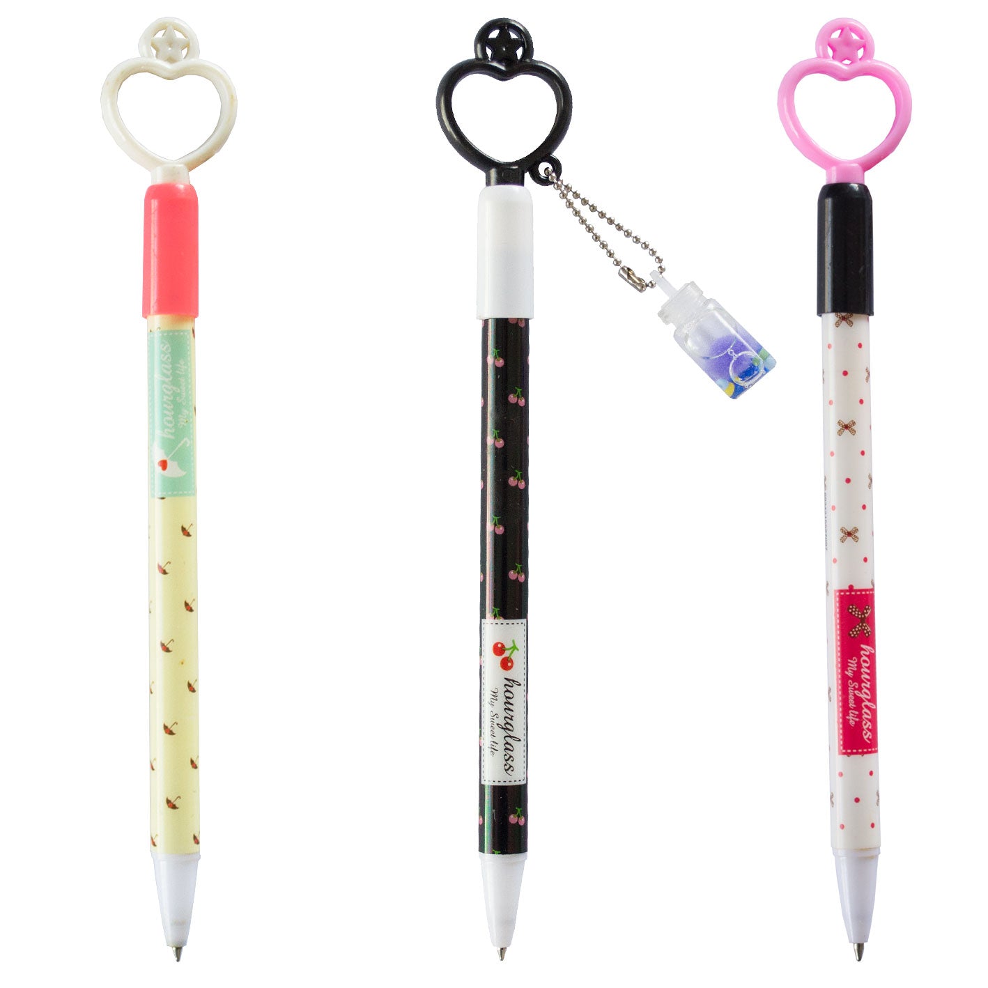 Fancy Ballpoint Pen Hour Glass - Blue