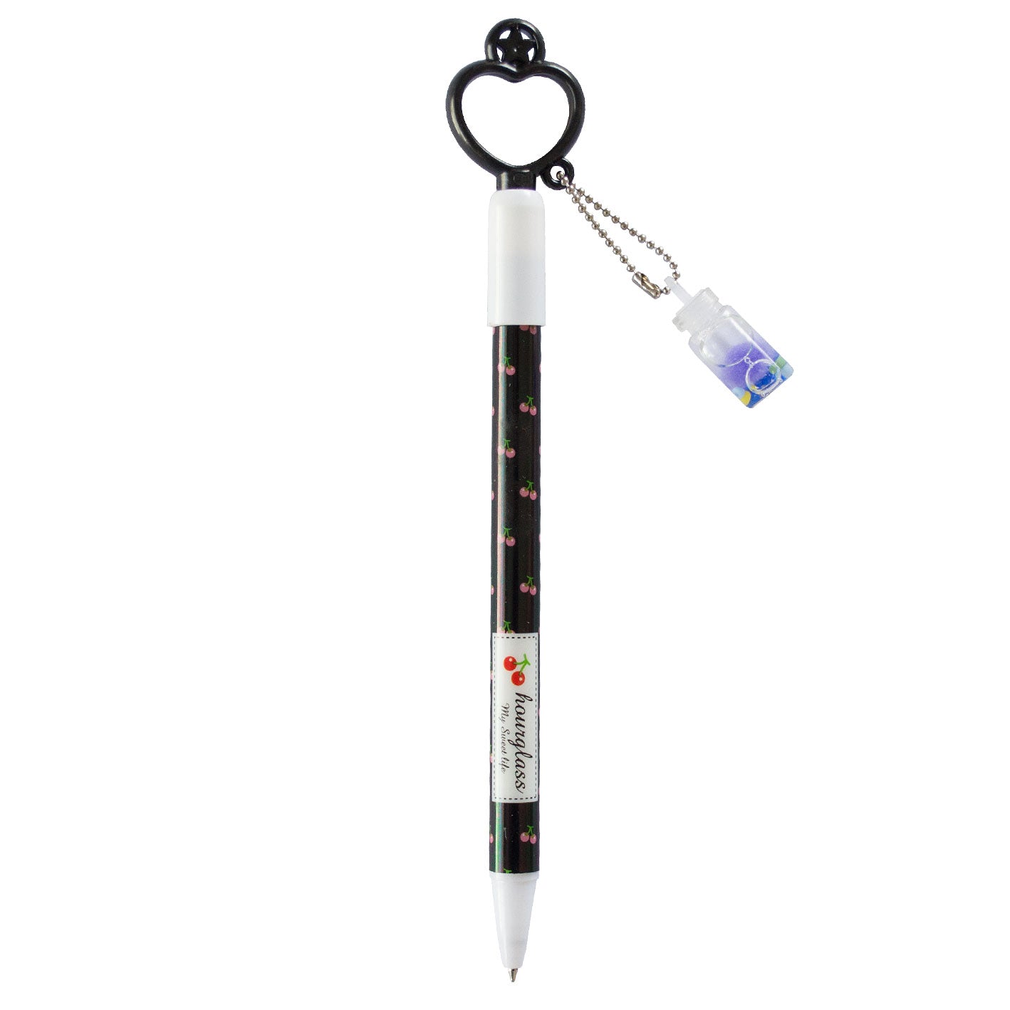 Fancy Ballpoint Pen Hour Glass - Blue