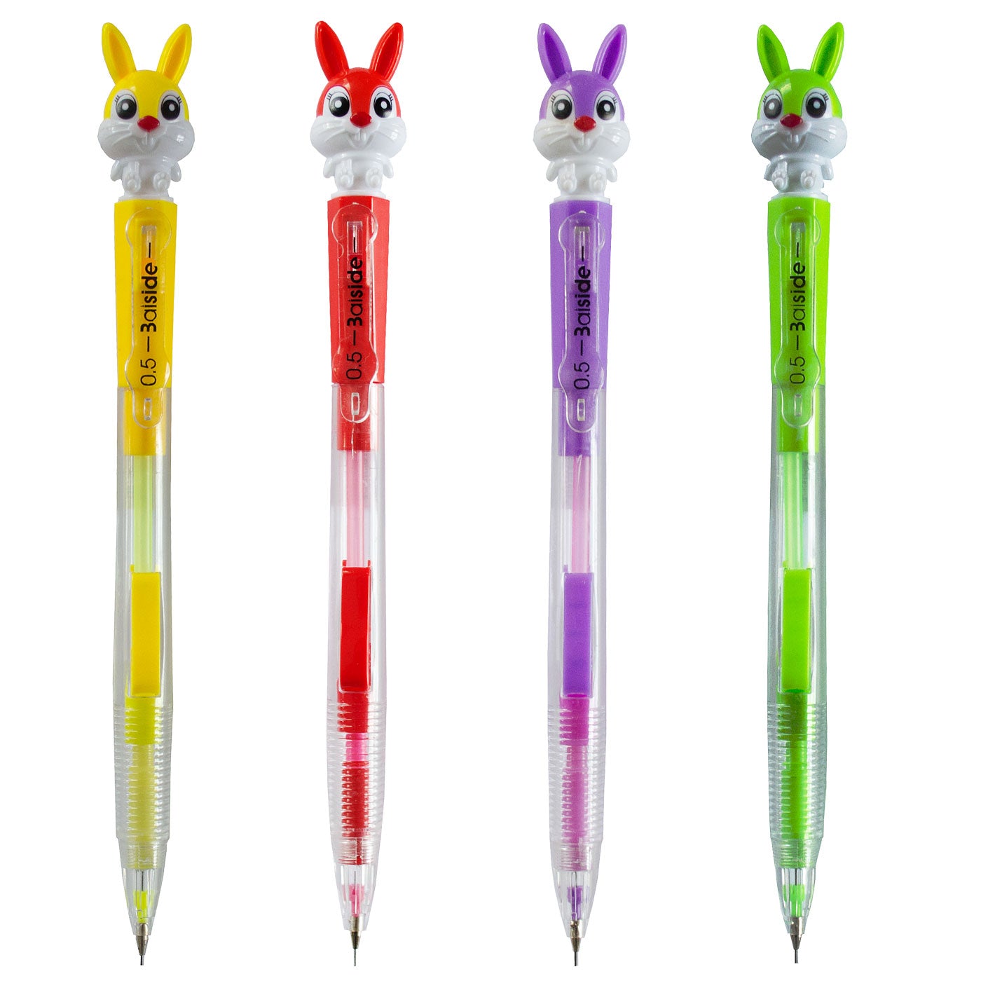 Mechanical Pencil HB 0.5 mm Fancy Rabbit Assorted - School Depot
