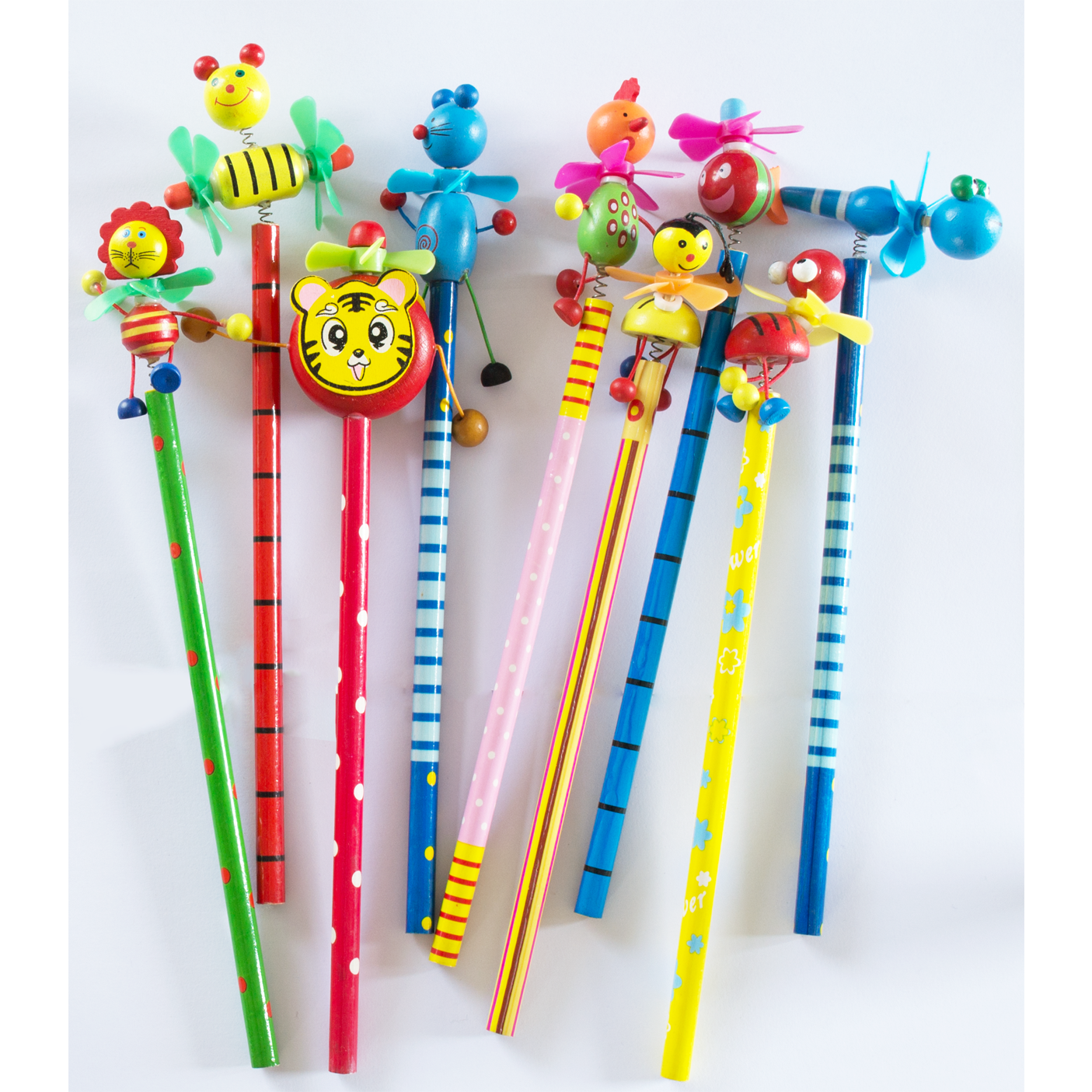 Fancy Pencils Fan Head HB Assorted