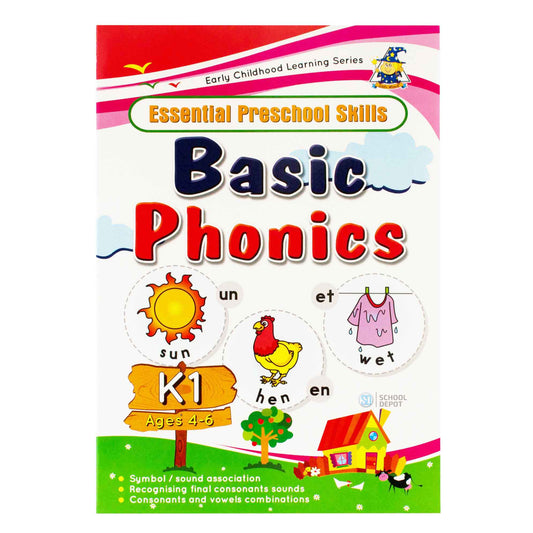 Greenhill Essential Preschool Skills Basic Phonics Ages 4-6 Years