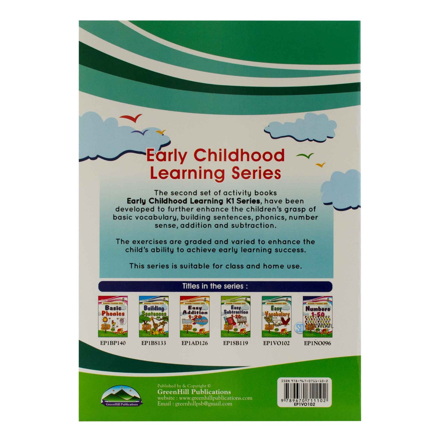 Greenhill Essential Preschool Skills Easy Vocabulary Ages 4-6 Years