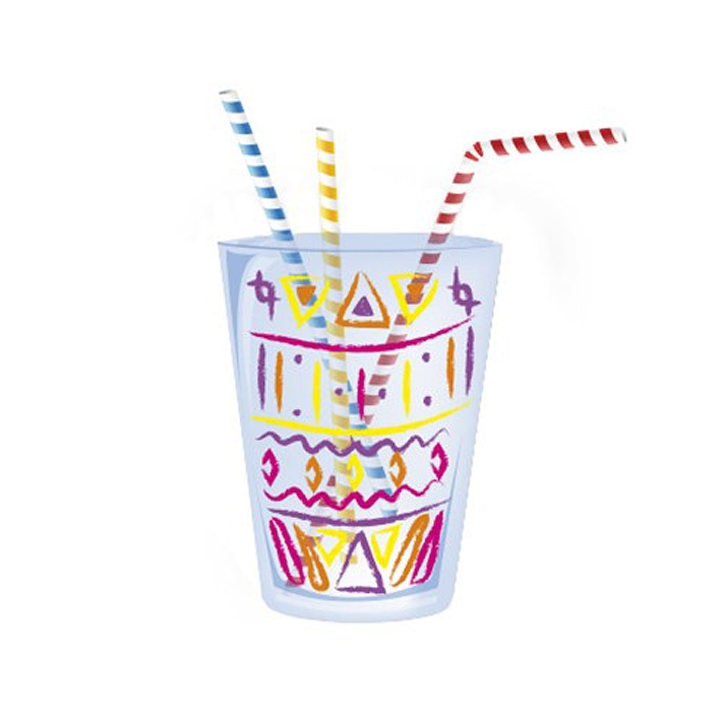 Jovi Decor Glass Wax Markers Neon Pack 4 Assorted Colours