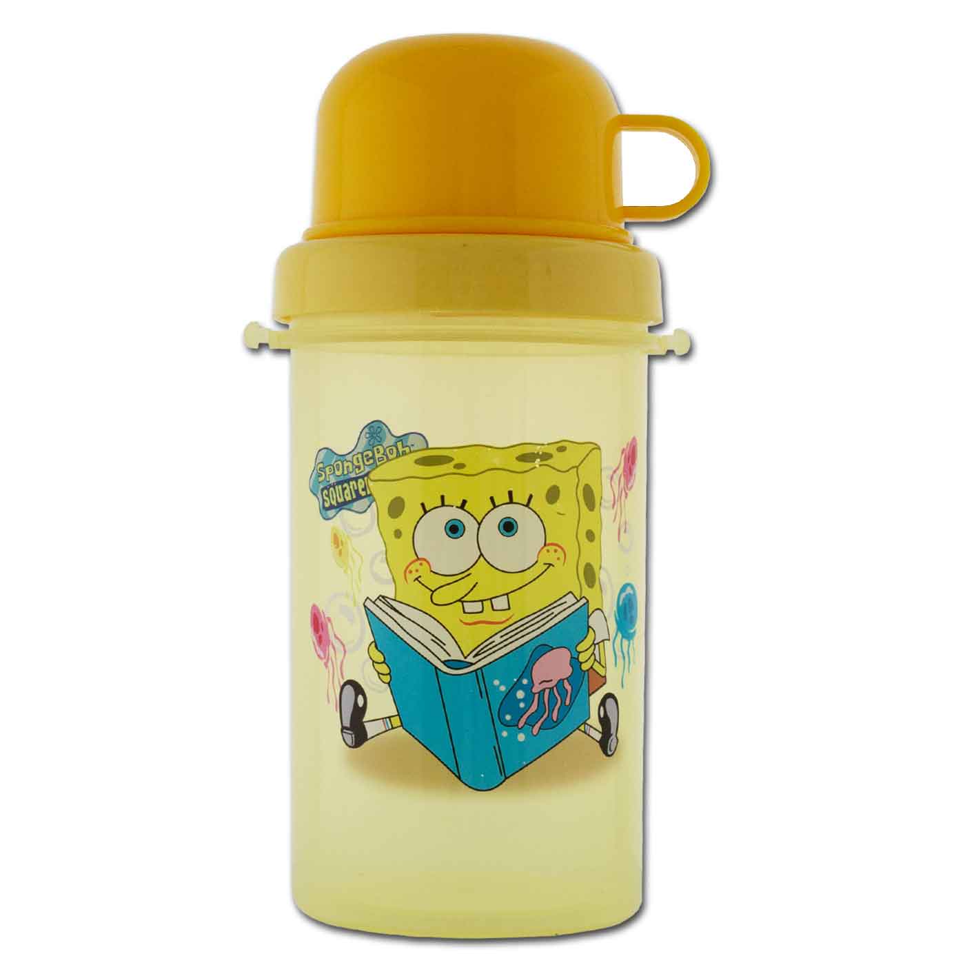 Kids Drink Bottle with Cup 550ml Spongebob – School Depot NZ