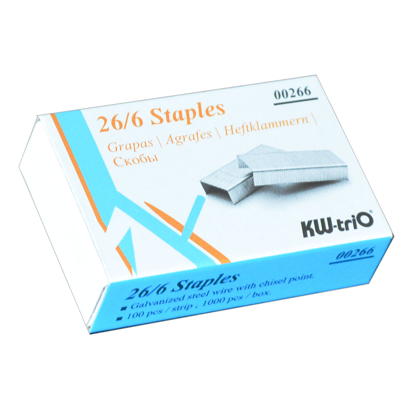 KW-Trio Staples 26/6 Box 1000 - School Depot NZ