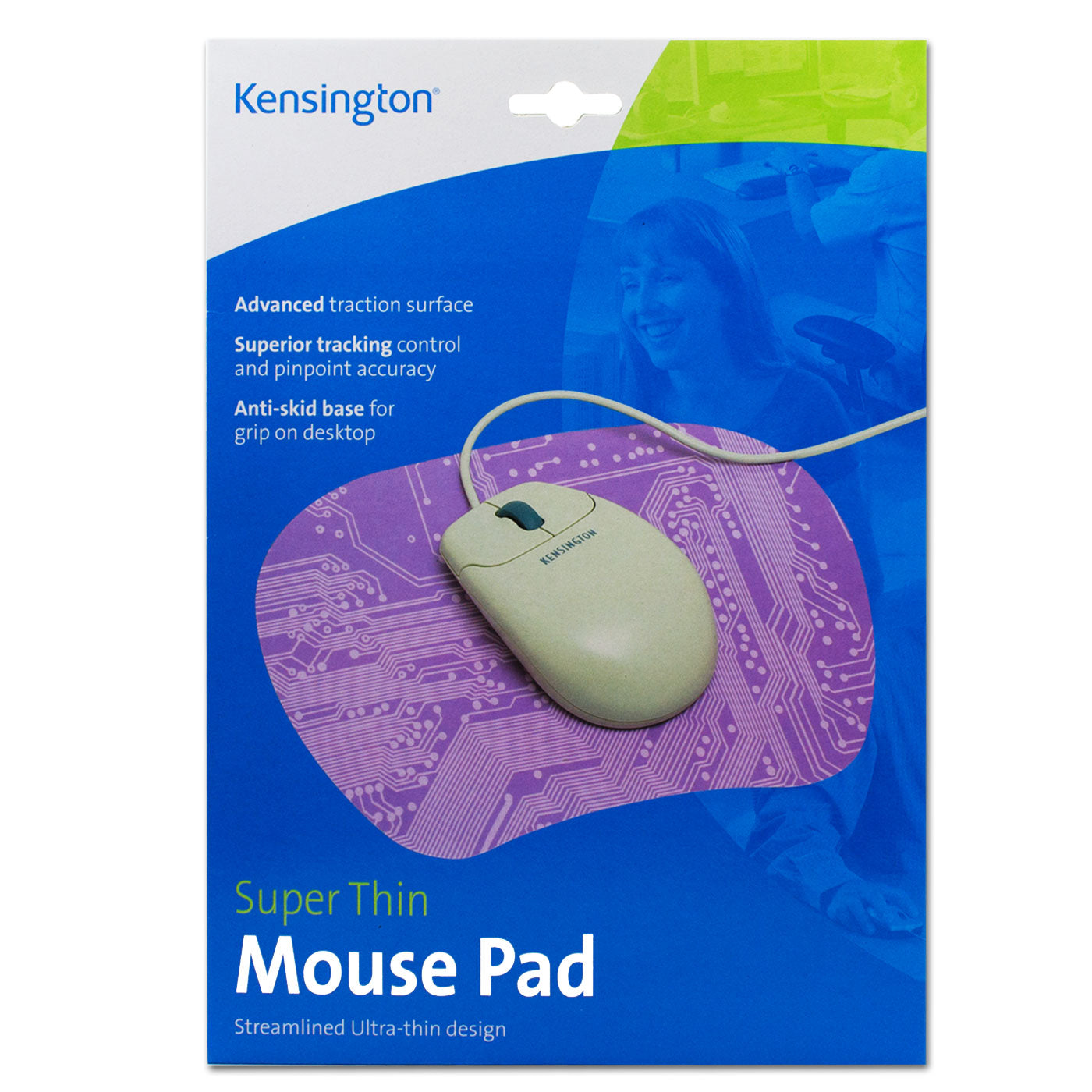 Kensington Mouse Pad Super Thin 21 x 18cm Blue
