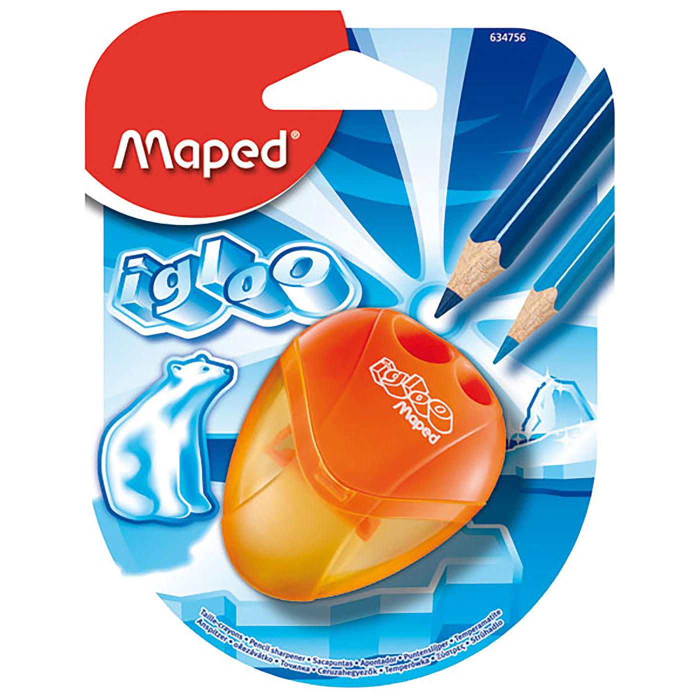 Maped Igloo Pencil Sharpener Double Hole