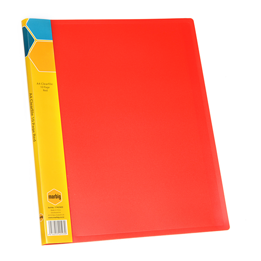 Marbig Display Book A4 10 Pocket Red