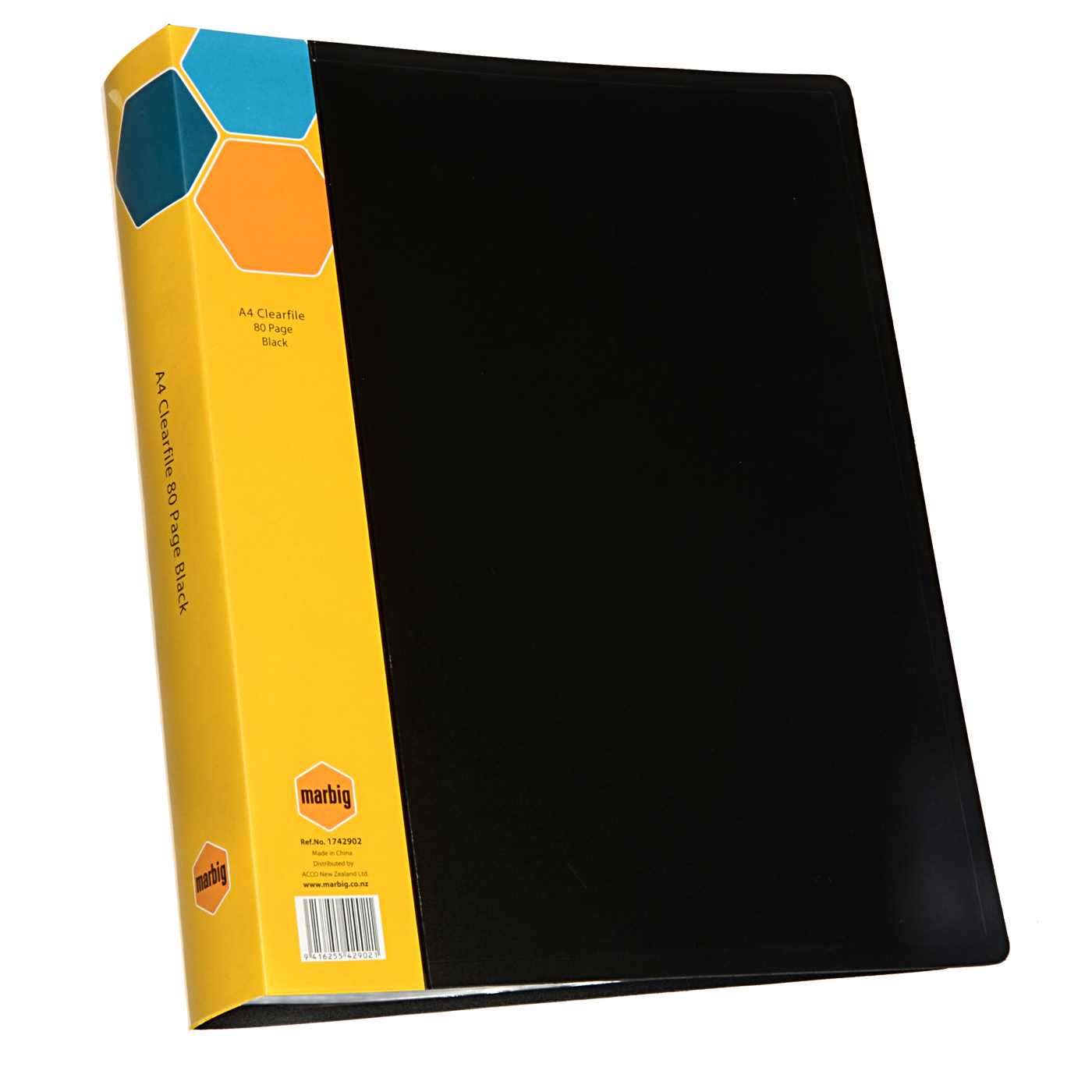 Marbig Display Book A4 80 Pocket Black