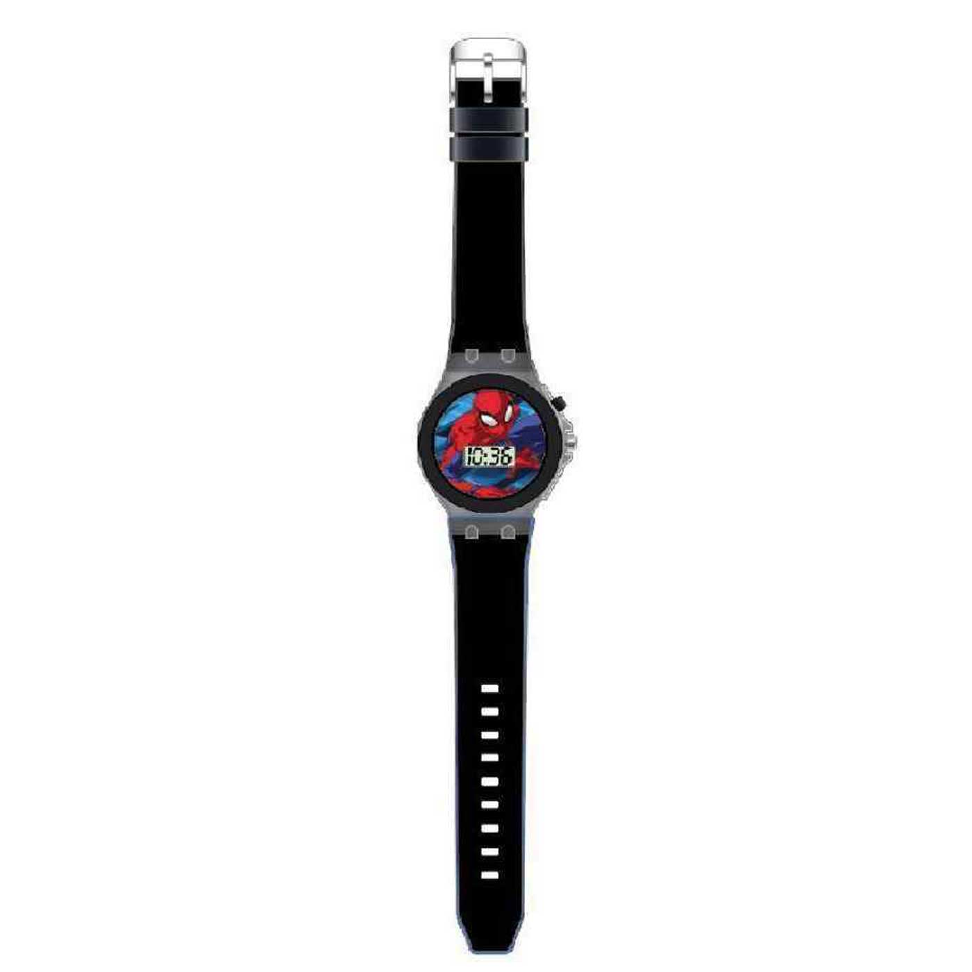 Marvel Spiderman LCD Watch Light Up Digital Black
