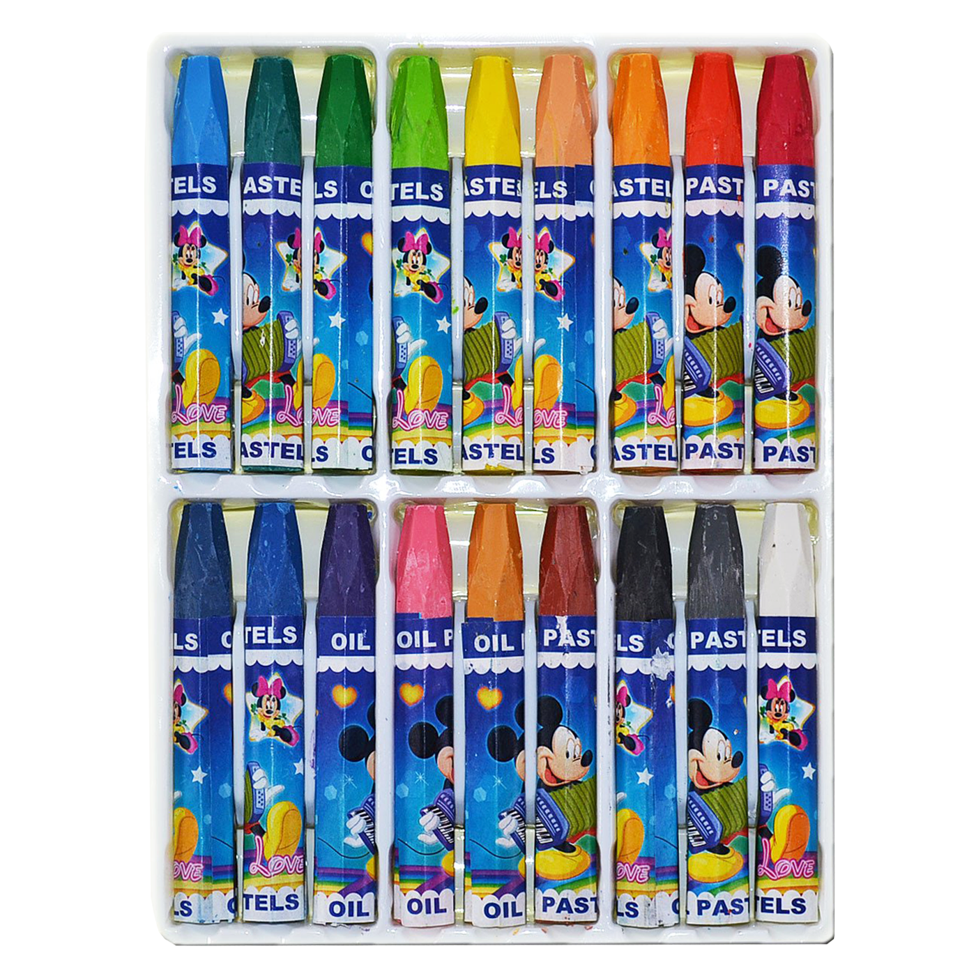 Mickey Mouse Oil Pastels 18 Shades