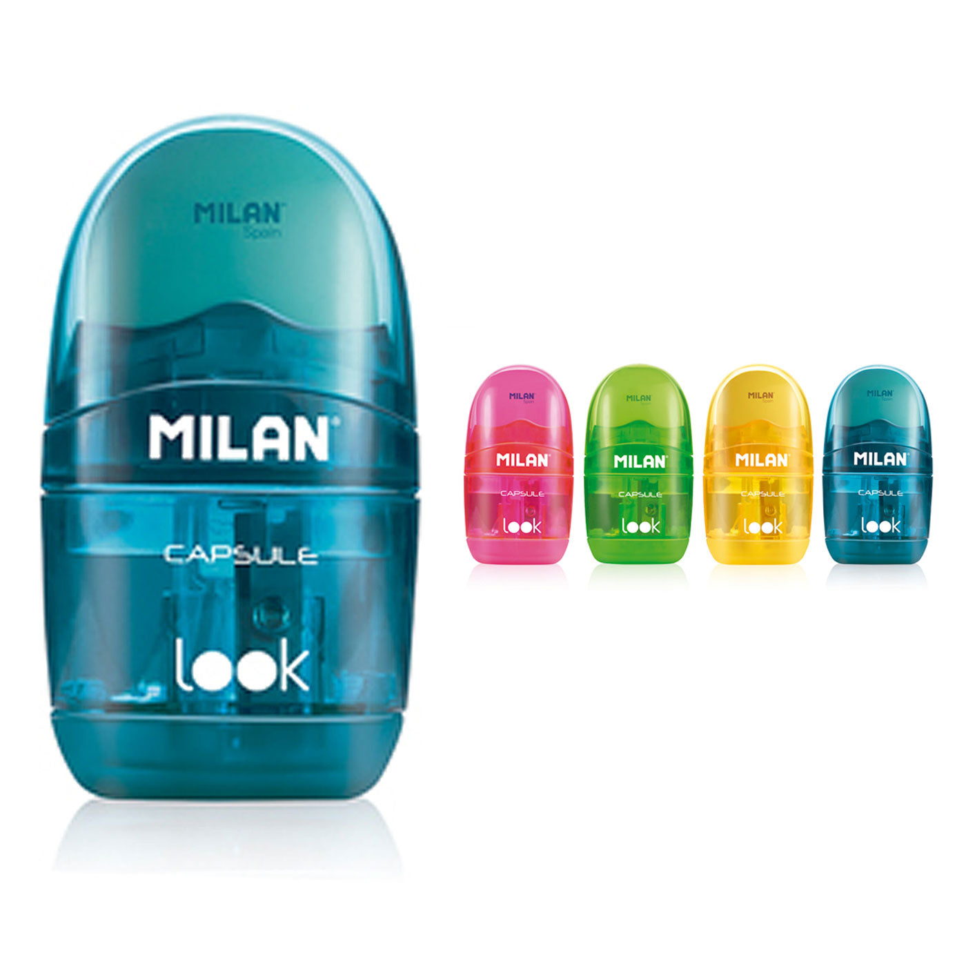 Milan Look Capsule Pencil Eraser and Sharpener