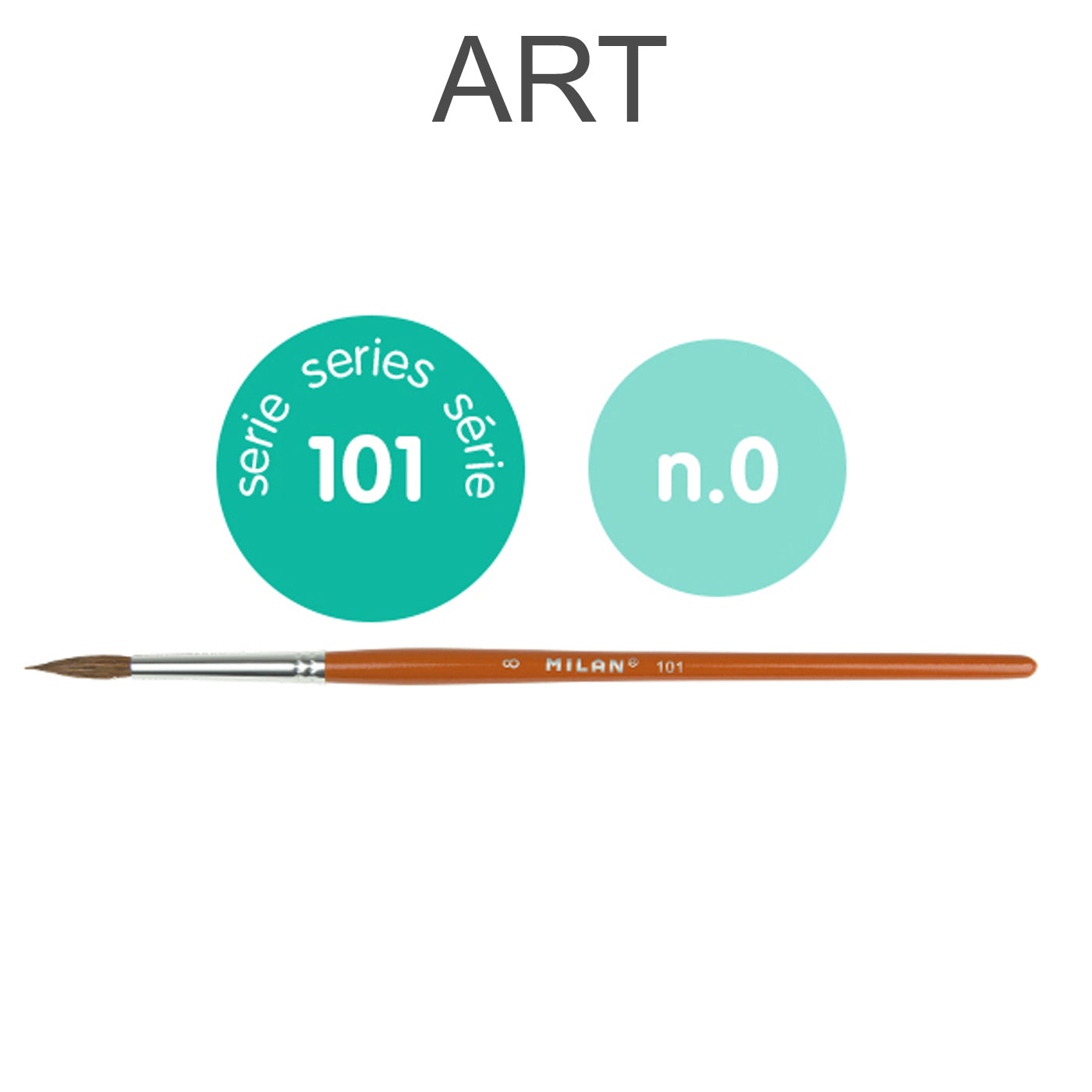 Milan School Artists Brush 101 Series Round