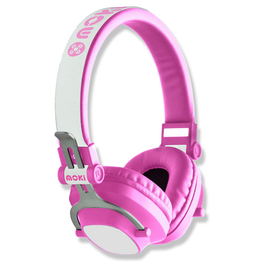 Moki EXO Kids Bluetooth Headphones - Pink - School Depot NZ
