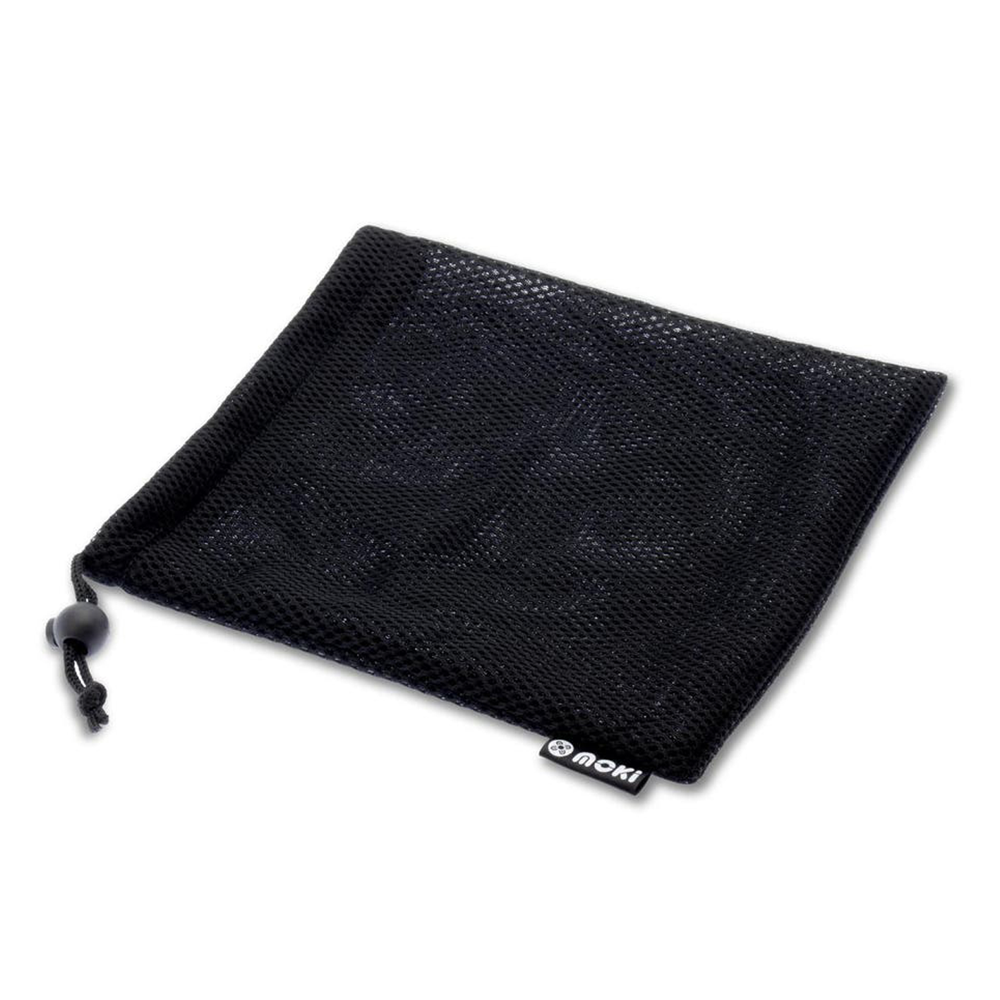 Moki Drawstring Mesh Bag 25 x 25cm Black